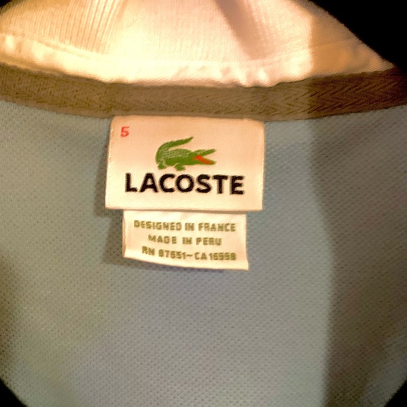 Lacoste Ltd Edition Polo Size 5 - Large. NWOT. - Picture 2 of 6